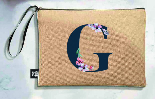 Bolso de mano letra g una pieza (diseño variado) (25×18×1 )